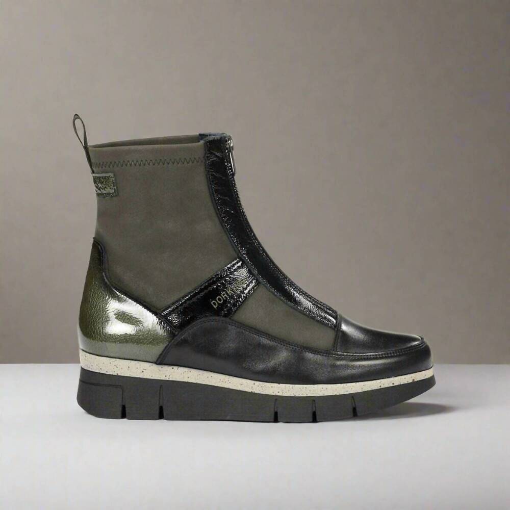 NEW FLUCHOS women's india d9331 wedge boot in green